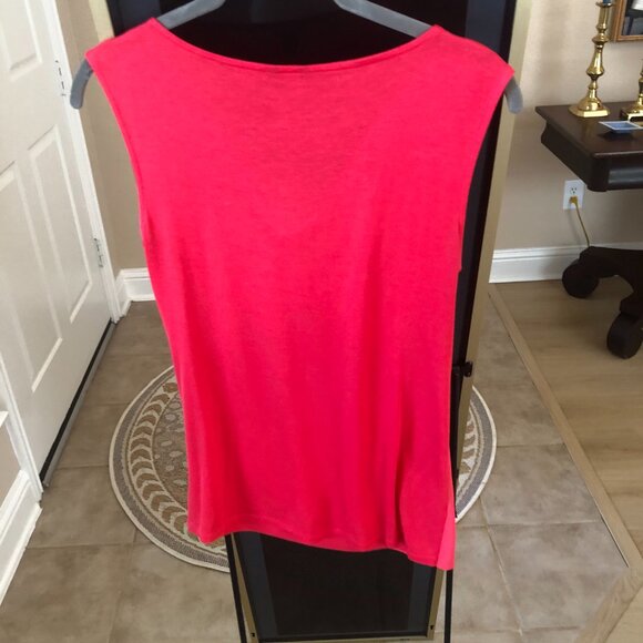 Ann Taylor Hot Pink Sleevless blouse - Picture 3 of 5
